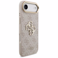 Guess 4G Charms Collection Magnetinis dėklas telefonui iPhone 17 Pro - rudas