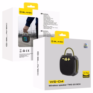 Blavec nešiojamas Bluetooth garsiakalbis TWS WS-04 Go Box 5W (WS04-B) juodas