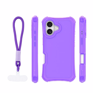 Safepop dėklas su dirželiu skirtas iPhone 17 6,3" violetinis