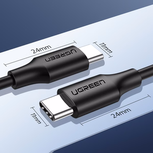 Ugreen US286 USB-C - USB-C PD QC 3A 480Mb/s 2m laidas - juodas