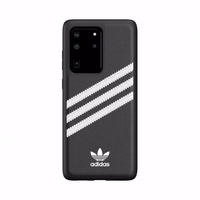 Adidas OR formuotas PU dėklas Samsung Galaxy S20 Ultra - juodas ir baltas