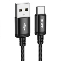 Kabelis USB-A į USB-C Hoco 3A 3 m X91 juodas