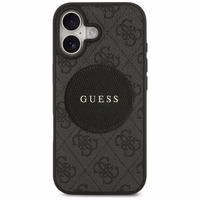 Guess 4G Circle Classic Logo Magnetinis dėklas telefonui iPhone 17 - juodas