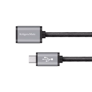 Kruger&Matz USB lizdo–micro-USB kištuko kabelis, 0,2 m
