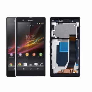 LCD Display Compatible With Sony Xperia Z C6603 With White Frame HQ