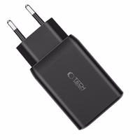 Tech-Protect C65W įkroviklis 2x USB-C PD 65W / USB-A QC 3.0 - juodas