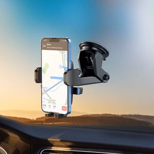 Borofone automobilinis laikiklis BH60 Dainty su tvirtinimu prie priekinio stiklo juodas