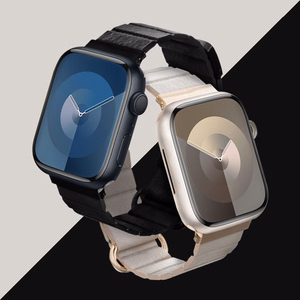 Crong Eclipse magnetinis eko odos dirželis, skirtas Apple Watch 44 / 45 / 46 / 49 mm, juodas