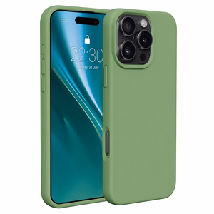"Etteri" silikoninis dėklas "iPhone 16 Pro 6,3" šviesiai žalias