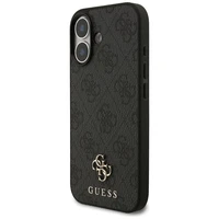 GUESS dėklas telefonui IPHONE 17, suderinamas su MagSafe GUHMP17SP4SM4MK (PU 4G Small 4G ir Classic), juodas