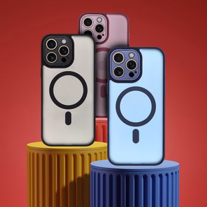 VARIETE MAG DĖKLAS Dėklas suderinamas su MagSafe for XIAOMI Redmi Note 15 4G / 5G tamsiai mėlynas