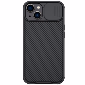 Nillkin CamShield Pro dėklas iPhone 14 Plus šarvuotas dėklas su kameros apsauga juodas