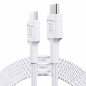 Green Cell KABGC29W USB laidas USB 3.2 Gen 1 (3.1 Gen 1) 2 m USB C baltas