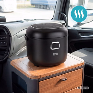 Kelioninis daugiafunkcis puodas ir ryžių viryklė TEESA, 2 l, 12–24 V / 230 V, 350 W