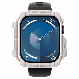 Dėklas SPIGEN RUGGED ARMOR APPLE WATCH 10 (46 MM) smėlio