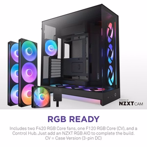 NZXT H9 Flow RGB+ „Midi Tower“ Juoda