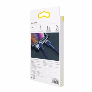 Baseus Cafule Lightning kabelis 1.5A 2m (auksinis + tamsiai mėlynas)