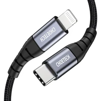 Choetech IP0039 USB-C / Lightning MFi kabelis, 1,2 m ilgio - juodas