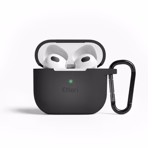 Etteri silicone case for AirPods 3 black