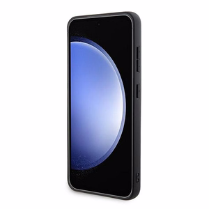 DKNY Leather Checkered Mono Pattern & Printed Stripes Чехол для Samsung Galaxy S24 - чёрный