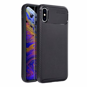 Dėklas CARBON PREMIUM telefonui IPHONE X / XS juodas