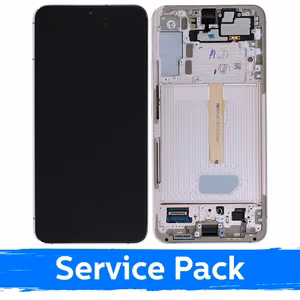 LCD ekranas suderinamas su Samsung S906 S22 Plus su rėmeliu / Phantom Pink / (Service Pack)