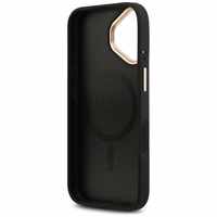 GUESS dėklas IPHONE 17 suderinamas su MagSafe GUHMP17SP4MSEGCK (PU 4G su klasikiniu) juodas