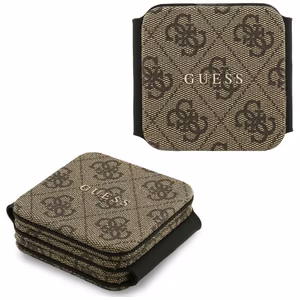 Belaidis įkroviklis 3in1 suderinamas su MagSafe 15W GUESS GUE005640 rudas