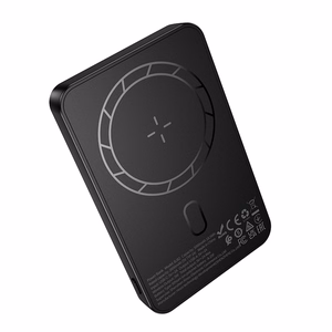 Borofone 5000mAh išorinė baterija BJ82 Dawn – USB – magnetinė, su indukciniu įkrovimu, juoda