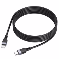 USB kabelis Hoco X109 60W USB-C to USB-C 2.0m juodas