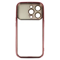 Electro objektyvo dėklas telefonui Iphone 15 Pro Max, vyšninė