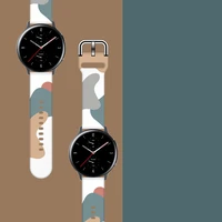 Moro dirželis Samsung Galaxy Watch 40 / 41 / 42 / 43 / 44 mm silikoninis laikrodžio dirželis su raštu 2