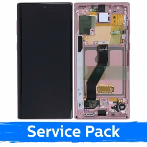 Ekranas skirtas Samsung N970 Note 10 su rėmeliu / Aura Glow / (Service Pack)