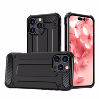 Hybrid Armor dėklas telefonui iPhone 16 Pro Max - juodas