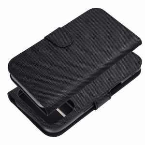 Flip case for iPhone 17 / 18 4Card RFID anti-theft tech fabric black