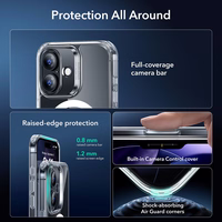 ESR Classic Hybrid MagSafe + grūdinto stiklo rinkinys iPhone 17 - skaidrus