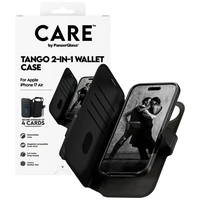 CARE by PanzerGlass Funkcinis Tango 2in1 Piniginės dėklas Magnetinis iPhone Air - Juodas