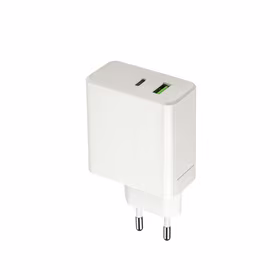 "Setty" sieninis įkroviklis PD+QC USB + USB-C 45W LSI-01white JO
