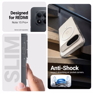 Crong Hybrid Clear Magnetic MagSafe case for Xiaomi Redmi Note 15 Pro+, clear