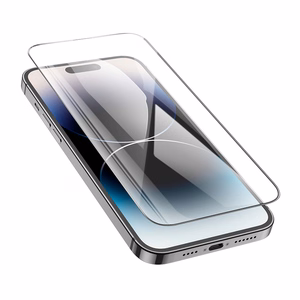 Borofone grūdintas apsauginis stiklas BF6 Diamond Armor viso ekrano HD Iphone 15 Pro telefonui - 10 vienetų rinkinys