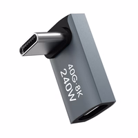 Wozinsky WPKF-01 USB-C - USB-C 40Gb/s 240W 8K OTG kampinis adapteris - pilkas