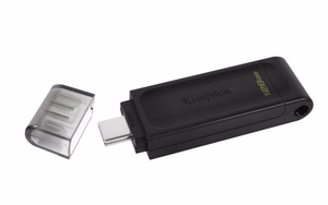 Kingston Technology DataTraveler 70 USB atmintukas 128 GB C tipo USB 3.2 Gen 1 (3.1 Gen 1) Juoda