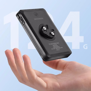 Rockbros JP008 priekinis dviračio žibintas su išorine baterija 5000mAh 150lm IPX6 - juodas