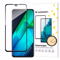 Wozinsky Pilnas klijavimas Apsauginis stiklas Infinix Note 12 G96 Pilnas ekranas Juodas (draugiškas dėklui)