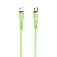 FORCELL F-ENERGY C347 kabelis Type C į Type C QC4.0 PD 5A 100W Silikoninis 1 m žalias