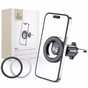 Tech-Protect N53 automobilinis telefono laikiklis su MagSafe, skirtas oro angai - juodas