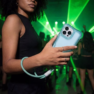 Safepop dėklas su dirželiu skirtas iPhone 17 Pro 6,3" mėlynas