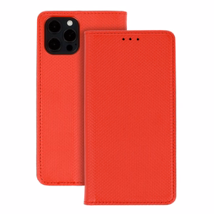 Išmanus knygos magnetinis dėklas telefonui XIAOMI REDMI NOTE 13 5G raudonas