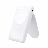 Išorinė baterija suderinama su MagSafe Forcell F-Energy MagStand F10K2 QC3.0 PD 5A 20W 10000 mAh balta