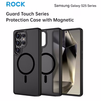 Rock Guard Touch Matte Series Magnetinis Dėklas telefonui Samsung Galaxy S25 Ultra pilkas